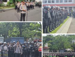 Apel Kesiapsiagaan Polresta Pati Sambut Sidang Paripurna Hak Angket DPRD