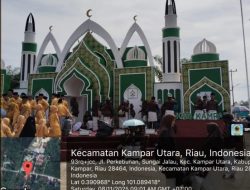 Pawai Takruf MTQ ke-54 Kabupaten Kampar Berlangsung Meriah di Kampar Utara