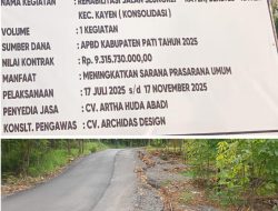 Pengerjaan Diduga Tak Sempurna, Pengaspalan Jalan Kayen – Beketel Amburadul