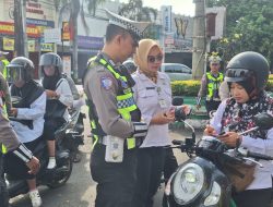 Satlantas Polresta Pati Gelar Giat Simpatik Operasi Zebra Candi 2025 di Depan GOR Pesantenan