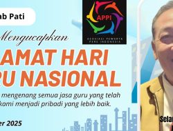 HGN 2025, Om Bob APPI Pati: Tidak Ada Satupun Manusia Dapat Berhasil Tanpa Adanya Guru
