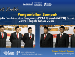 Pengambilan Sumpah Majelis Pembina dan Pengawas PPAT Daerah (MPPD) Provinsi Jawa Tengah Tahun 2025