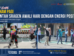 Senam Pagi Kantah Sragen Awali Hari dengan Energi Positif