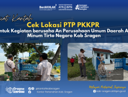 Kantor Pertanahan Kabupaten Sragen Laksanakan Cek Lokasi PKKPR untuk Perluasan Usaha PDAM Tirto Negoro