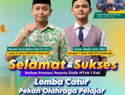 Wow Keren! Siswa MTsN 1 Pati Kembali Sabet Juara Catur POP Eks-Karesidenan Pati