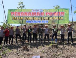 Tanam 6.458 Pohon Jati, Kapolresta Pati Gaspol Cegah Banjir dan Longsor