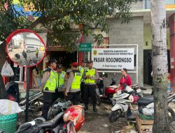 Hadirkan Rasa Aman di Hari Libur, Personel Subsatgas Pam Keramaian Kepolisian Pati Sisir Titik Vital