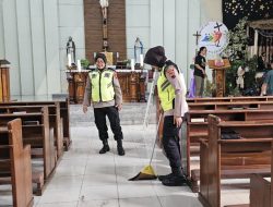 Satgas Preemtif OLC 2025 Polresta Pati Gelar Bakti Sosial Natal di Gereja St. Yusuf