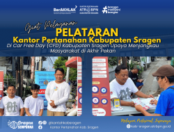 PELATARAN di Car Free Day, Kantor Pertanahan Kabupaten Sragen Perluas Akses Layanan Pertanahan bagi Masyarakat