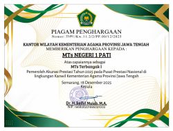Spektakuler! MTsN 1 Pati Jadi MTs Terbaik 2 Se-Indonesia Versi Puspresnas 2025