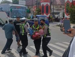 Satlantas Polresta Pati Sigap Tangani Kecelakaan di Simpang Margorejo, Korban Selamat