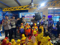 Ratusan Siswa TK Serbu Mako Satpolairud Polresta Pati, Belajar Keselamatan Air hingga Anti Bullying