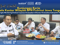 Kunker Kakanwil BPN Provinsi Jawa Tengah Dalam Rangka Monitoring dan Evaluasi Layanan Pertanahan di Kantor Pertanahan Kabupaten Sragen