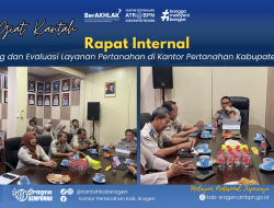 Kantor Pertanahan Kabupaten Sragen Laksanakan Monitoring dan Evaluasi untuk Peningkatan Kualitas Layanan Pertanahan