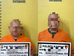Polres Kampar Tangkap Kades dan Mantan Sekdes Tarai Bangun Terkait Pemalsuan Surat Tanah