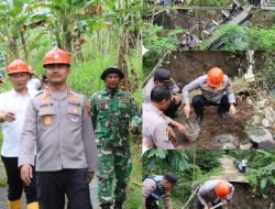 Polresta Pati di Garda Terdepan Bangun Akses Warga, Kapolresta Resmikan Ground Breaking Jembatan Merah Putih Presisi