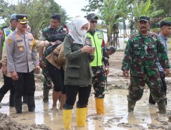 Kapolres Bersama Forkopimda Tinjau Tanggul Jebol, Ribuan Warga Demak Terdampak Banjir
