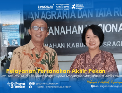 Kantor Pertanahan Kabupaten Sragen Konsisten Hadirkan Pelayanan Pertanahan Akhir Pekan, Permudah Akses Layanan bagi Masyarakat