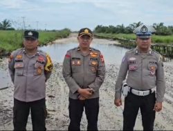 Polsek Bonai Darussalam Laksanakan Patroli dan Monitoring Pasca Curah Hujan Tinggi