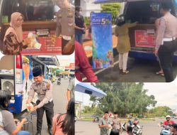 Kepedulian Dibulan Ramadhan, Anggota Samsat Satlantas Polresta Pati Berbagi Takjil