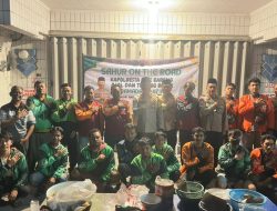 Sahur On The Road, Kapolresta Pati Pererat Silaturahmi dengan Komunitas Ojol dan Tukang Becak
