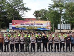 Amankan Malam Takbir, Kapolresta Pati Tekankan Humanisme dan Ketegasan dalam Apel Pergeseran Pasukan