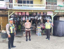 Personel Pos Pam Simpang TB Tandun Intensifkan Patroli, Situasi Lalu Lintas Aman dan Terkendali