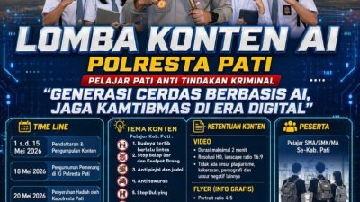 Polresta Pati Gelar Lomba Konten AI 2026, Ajak Pelajar Jadi Garda Depan Kamtibmas Digital