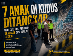7 Anak di Kudus Ditangkap usai Curi Besi Penutup Drainase di Sejumlah Lokasi