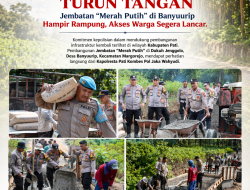 Polisi Turun Tangan, Jembatan “Merah Putih” di Banyuurip Hampir Rampung, Akses Warga Segera Lancar