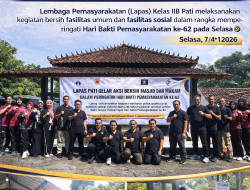 Lapas Pati Gelar Aksi Bersih Masjid dan Makam dalam Peringatan Hari Bakti Pemasyarakatan ke-62