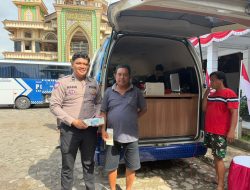 SIM Keliling Satlantas Polresta Pati Diserbu Warga TMMD Desa Godo, Kasatlantas: Pelayanan Harus Hadir Dekat Masyarakat