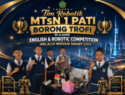 Tim Robotik MTsN 1 Pati Borong Trofi di Ajang English & Robotic Competition Melalui Inovasi Smart City