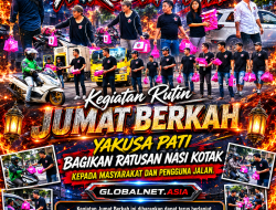 Kegiatan Rutin Jumat Berkah, YAKUSA Pati Bagikan Ratusan Nasi Kotak Kepada Masyarakat Dan Pengguna Jalan