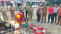 Cek Kesiapan dan Sarana Pemadam, Camat Tandun Pimpin Langsung Apel Bersama Siaga Bencana Karhutla
