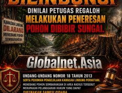 Pohon Lahan KPS Dilindungi, Dinilai Petugas Regaloh Melakukan Peneresan Pohon Dibibir Sungai