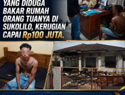 Polisi Pati Amankan Pria yang Diduga Bakar Rumah Orang Tuanya di Sukolilo, Kerugian Capai Rp100 Juta
