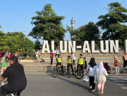 Sat Samapta Polresta Pati : Patroli Sepeda Menyasar Acara Car Free Day, Pastikan Masyarakat Aman dan Nyaman