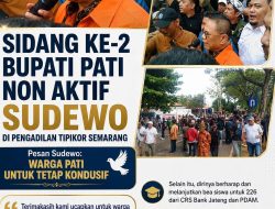 Sidang Ke-2 Bupati Pati Non Aktif Sudewo Di Pengadilan Tipikor Semarang, Pesan Sudewo Warga Pati Untuk Kondusif