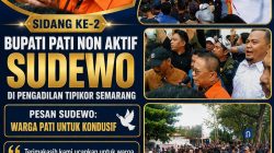 Aksi Damai Massa “Pati Bangkit Bersatu Mengabdi” dalam Rangka Memberikan Dukungan kepada Terdakwa Sudewo di Pengadilan Tipikor Semarang
