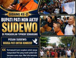 Aksi Damai Massa “Pati Bangkit Bersatu Mengabdi” dalam Rangka Memberikan Dukungan kepada Terdakwa Sudewo di Pengadilan Tipikor Semarang