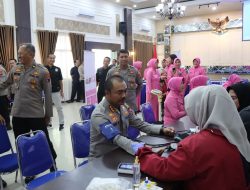 Polresta Pati Gelar Donor Darah dan Cek Kesehatan Gratis Sambut Hari Bhayangkara ke-80