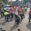 Usai Aksi Damai, Personel Pelayanan Polresta Pati Bersihkan Lokasi