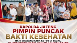 Kapolda Jateng Pimpin Puncak Bakti Kesehatan Hari Bhayangkara ke-80 di Tegal, Hampir Seribu Warga Nikmati Layanan Gratis