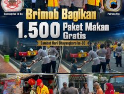 Polresta Pati, Klenteng Hok Tik Bio, dan Brimob Bagikan 1.500 Paket Makan Gratis Sambut Hari Bhayangkara ke-80