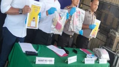 Kapolres Rokan Hulu Gelar Konferensi Pers, Ungkap Kasus Pembunuhan di Ngaso Ujungbatu