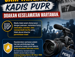 Gegara Pemberitaan Jam Tangan, Kadis PUPR Doakan Keselamatan Wartawan