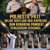 Polresta Pati Gelar Sertijab Dua Kapolsek dan Kenaikan Pangkat Pengabdian Personel