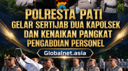 Polresta Pati Gelar Sertijab Dua Kapolsek dan Kenaikan Pangkat Pengabdian Personel
