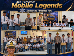 Polresta Pati Edukasi Pelajar SMK N 3 Pati Lewat Sosialisasi Kamtibmas dan Turnamen Mobile Legends